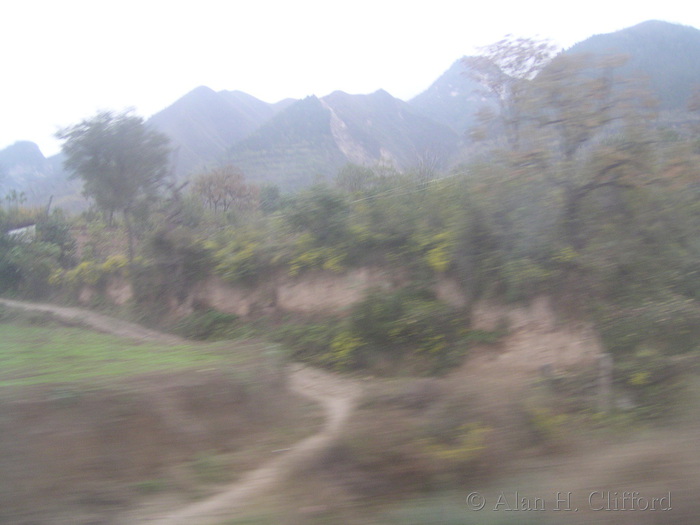 View from the train to Xi&rsquo;an